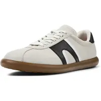 Camper para mulher. K201608-021 Sapatilhas de pele Pelotas Soller branco (38), Couro, Plano, Cordão, Casual
