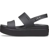 Crocs Sandálias rasas BROOKLYN LOW WEDGE W mulheres - Preto - 41 / 42