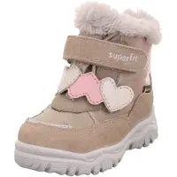 Superfit Bota de neve 'HUSKY+' bege claro / cor-de-rosa