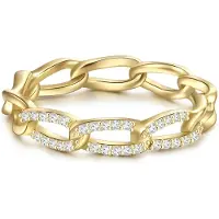 Glanzstücke Anel amarelo dourado / transparente