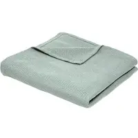 TODAY Mantas Jeté de Lit Nid d'Abeille 150/200 Coton Essential Celadon - Verde - 150x200 cm