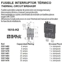 E-t-a Fusível De Circuito Térmico Gs11480