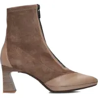 Hispanitas para mulher. HI254186 Botins Atlanta Soho em pele castanha (42), Couro, Marrom, 3 a 5cm, Zíper, Casual
