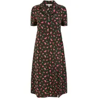 Yumi Vestido verde / vermelho / preto