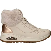 SKECHERS Botim com fivela 'Uno' bege claro / ouro