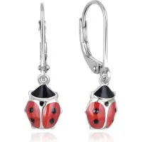 Beneto Brincos cute Silver Coccinelle AGUC2618