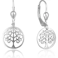 Beneto Brincos EM prata Fashion Tree OF Life AGUC2710