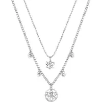 Brosway Colar em aço Chakra da flor de lótus BHKN064