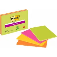 3M Bloco de Notas XL | Post-it Super Sticky | 200x149mm | Cores| 45h.