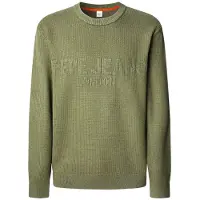 Pepe Jeans para homem. PM7000016 Camisola Phineas verde (S), Casual, Viscoso