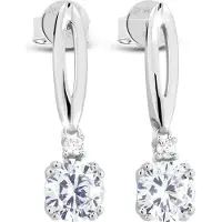 Modesi Orecchini In Argento Con Zirconi Ja24026Cz — Orecchini