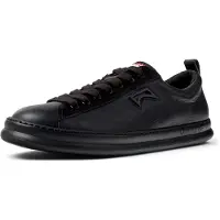 Camper para homem. K101052-004 Runner Four sapatos de couro preto (46), Plano, Cordão, Casual