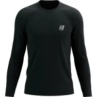 Compressport - Vestuário trail corrida - Performance LS Tshirt M Black para Homem - Tamanho L - Preto