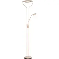FISCHER&HONSEL GMBH Candeeiro de pé LED Davos, cor areia, altura 180 cm, 2 lâmpadas, CCT