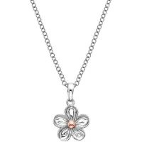 Hot Diamonds Silver flower Collana Forget me not DP749