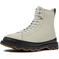 Camper para mulher. K400816-004 Botins Brutus em pele bege (37), Couro, Plano, Cordão, Casual