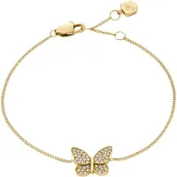 Fossil Bracciale Placcato Oro Con Cristalli Butterfly Jf04921710 — Bracciale