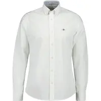 Gant para homem. 3230115 Camisa Oxford Slim Fit Stretch branca (XL), Branco, Casual, Algodão, Clássico, Manga comprida