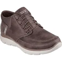 SKECHERS para homem. 232927 Botins Slip-Ins: Summits - Siegul castanho (43), Marrom, Plano, Cordão, Nenhum, Casual