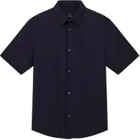 Armani Exchange para homem. XM001566AF19193UB101 Camisa cinzenta de qualidade superior (XS), Casual, Cinza, Poliamida, Manga curta