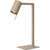 Lucide Candeeiro de secretária Lesley, cinzento-acastanhado, altura 50 cm, metal