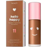 Benefit , Hello Happy, Iluminador, Base Líquida, 11, Neutro Escuro, FPS 15, 30 ml