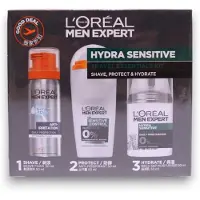 L'Oréal Paris Travel Set: Creme Hidratante e Regenerador Dia e Noite Sem Álcool para Homens Expert 50 ml + Desodorante anti-suor sem álcool para homen