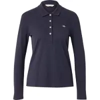 Gant para mulher. 4202521 Polo Shield azul-marinho (XXL), Casual, Algodão, Clássico, Manga comprida