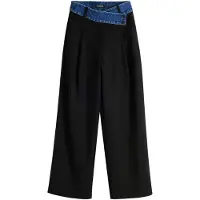 Desigual Calças azul / preto
