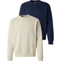 Jack & Jones Sweatshirt 'JJEBRADLEY' estuque / navy