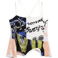 Desigual , Camiseta de alças duplas, Viscose, Branco, M
