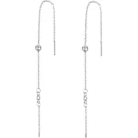 Beneto Orecchini lunghi in argento con zirconi AGUV1965