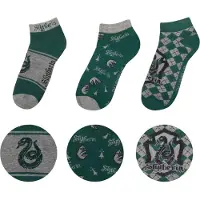Cinereplicas Meias De Cano Curto Pack De 3 Harry Potter Slytherin