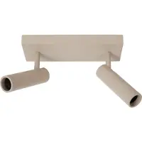 Lucide Refletor de teto Grado, comprimento 25 cm, cinza-escuro, metal, 2 lâmpadas.