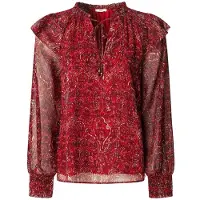 Pepe Jeans para mulher. PL3051270 Blusa Mar vermelho (M), Casual, Algodão, Manga comprida