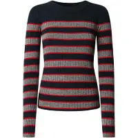 Pepe Jeans para mulher. PL7000006 Camisola azul-marinho Clarisse (M), Casual, Viscoso