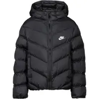 Nike Casaco meia-estação preto / branco