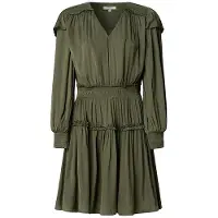 Pepe Jeans para mulher. PL9537727 Vestido Martina verde (M), Casual, Poliéster, Manga comprida
