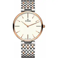 Titoni Relógio Tq52718srg606 Quartz 3 Atm 37 Mm