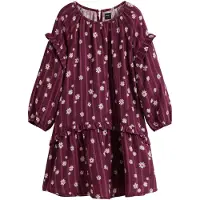 Desigual , Vestido Boho flores, AlgodÃO, Vermelho, 5/6