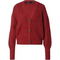 Vero Moda Casaco de malha 'VMLea' vermelho escuro