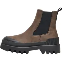 ONLY Botas chelsea 'ONLBUZZ-2' castanho / preto