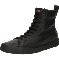 Camper para mulher. K400817-001 Botas de couro Peu Touring pretas (36), Preto, Plano, Cordão, Casual