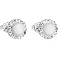 Evolution Group 31217.1 Orecchini in Argento con Cristalli Preciosa Bianchi — Orecchini