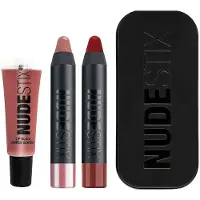 Nudestix Definir : Vermelho Hot Lábios Mini Kit Batom Royal Cream 04 Nude 2 ml + Vermelho Hot Lábios Mini Kit Batom Royal Cream Posh 2,5ml