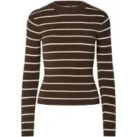 Pieces Pullover creme / chocolate
