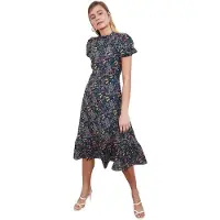 Trendyol Vestido vermelho ferrugem / branco