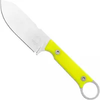 White River Knives White River Firecraft 3.5 Pro, Stonewashed Magnacut, Yellow G10, faca de sobrevivência, bainha em Kydex com pederneira