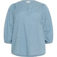 KAFFE CURVE Blusa 'KCLoulou' azul pombo / azul claro