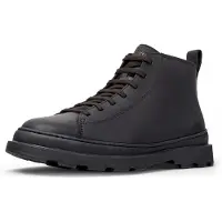 Camper para homem. K300535-001 Botins de pele Brutus+ preto (43), Couro, Plano, Nenhum, Casual